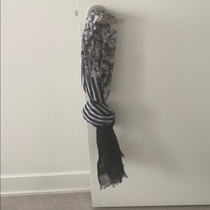Sheer Lole Mixed Print Scarf